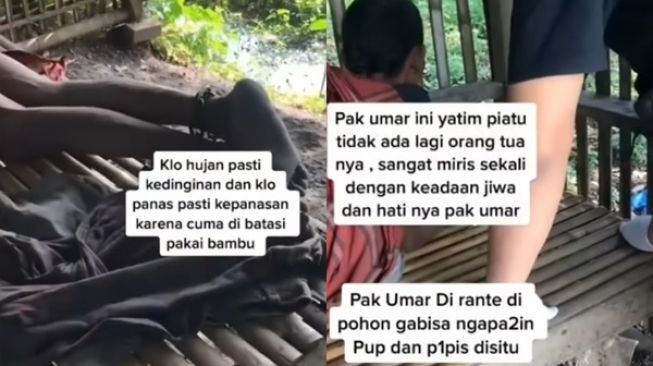 Viral ODGJ Dipasung 10 Tahun di Tengah Sawah karena Suka Bakar Rumah Warga (instagram/videokemanusiaan)