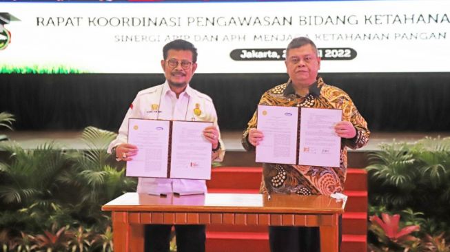 Dorong Kesejahteraan Petani, Kementan Berkolaborasi Perkuat  Sinergi Jaga Pangan