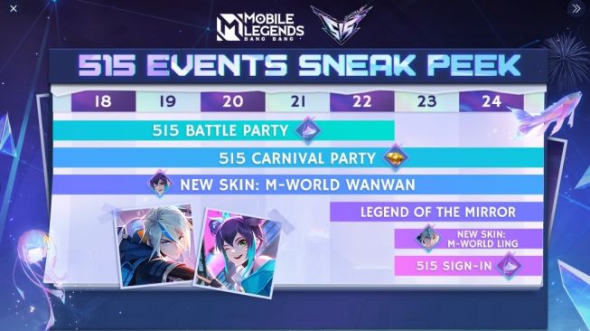 Event 515 Mobile Legends. [Twitter]
