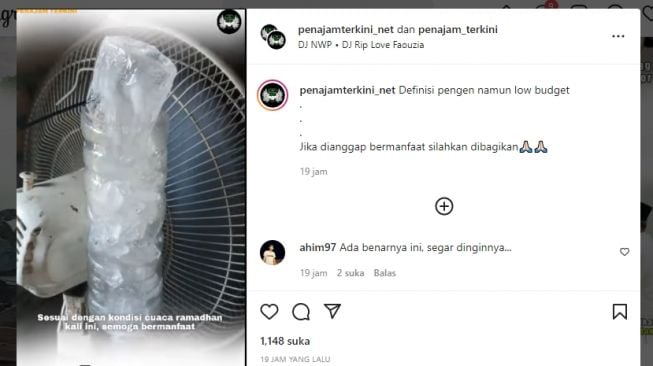 Kreatif! Kipas Angin Rasa AC Viral di Medsos, Warganet: Bisa Dicoba Nih