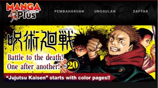 Link MangaPlus yang Diburu Fans Manga Boruto, One Piece hingga Jujutsu Kaisen