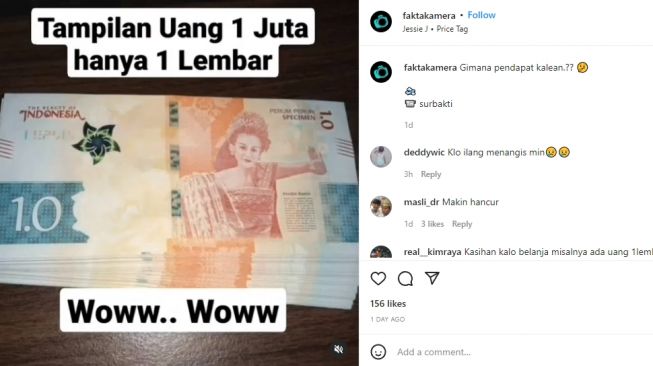 Video Viral Tumpukan Uang Pecahan Rp1 Juta Bikin Geger Bi Hoaks