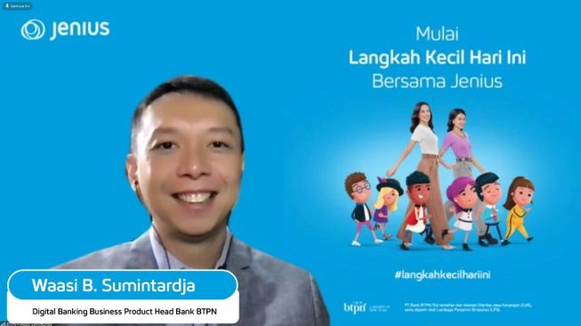 Waasi B. Sumintardja, Digital Banking Business Product Head Bank BTPN dalam peluncuran program #langkahkecilhariini. [Jenius]