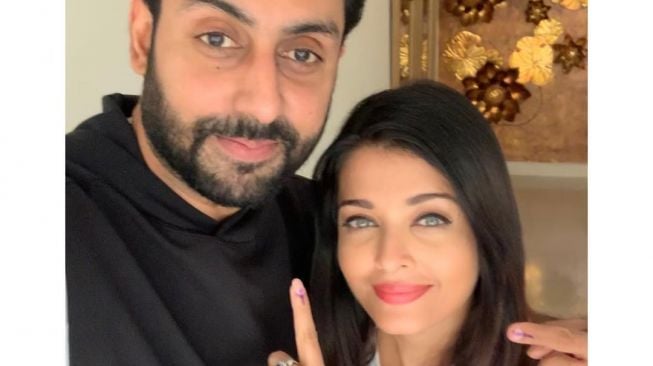 Potret Aishwarya Rai dan Abhishek Bachchan (Instagram/@aishwaryaraibachchan_arb)