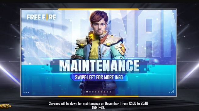 Free Fire Maintenance. [Sportskeeda]