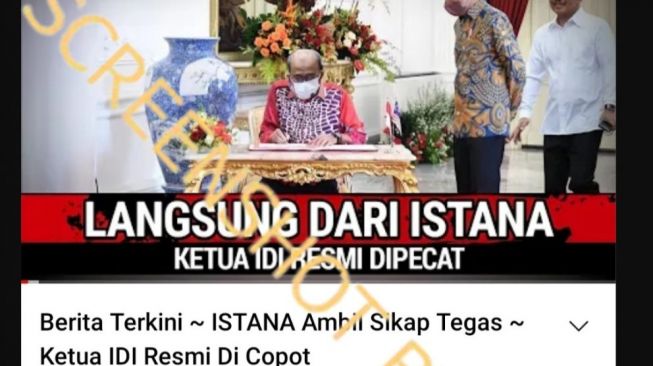 CEK FAKTA: Beredar Kabar Ketua IDI Resmi Dipecat, Benarkah?