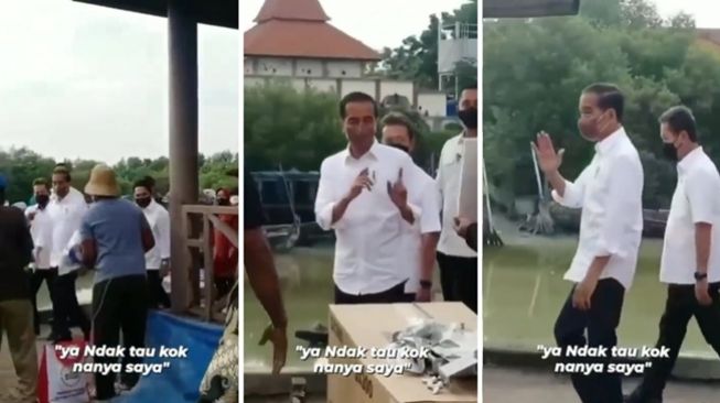 Sekumpulan bocah terdengar me-roasting Presiden Joko Widodo dengan meme legendaris 'Ya ndak tahu kok tanya saya' saat kunjungan kerja ke Gresik. (Instagram/@majeliskopi08)