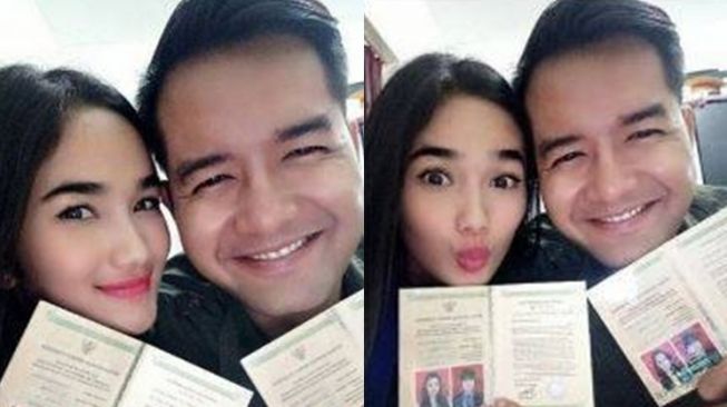  Pas foto Seleb FTV di Buku Nikah (instagram/@fabymarcelia)