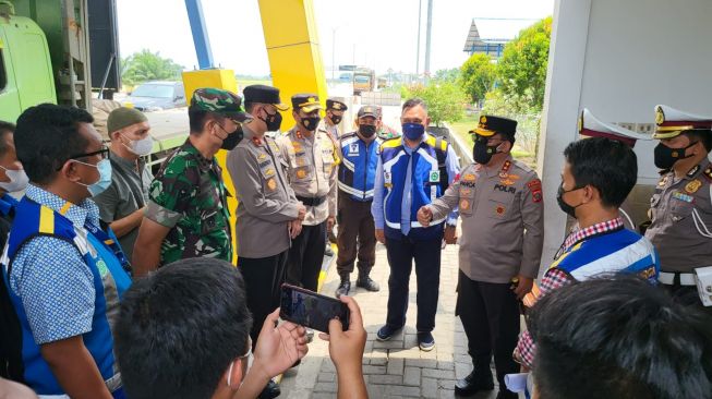 Polda Sumut Kolaborasi dengan Jasa Marga Lakukan Skema Rekayasa Lalu Lintas