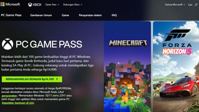 PC Game Pass. [Xbox]