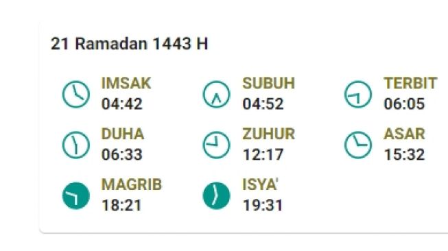 jadwal berbuka puasa di Dumai