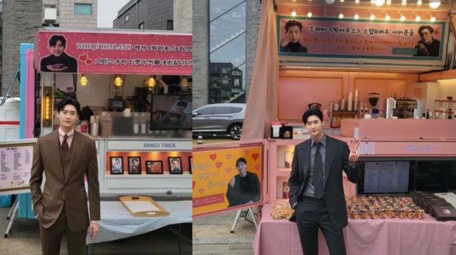 Fans Kirim Food Truck, Manisnya Lee Jong Suk Ucap Terima Kasih di Instagram