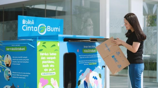 Cinta Bumi, Yuk Kembalikan Sampah Kemasan Belanja Di Sini!