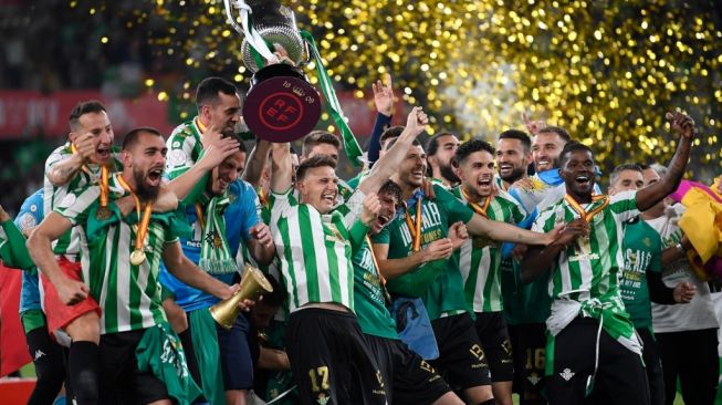 Real Betis juara Copa Del Rey 2022. (Foto: AFP)