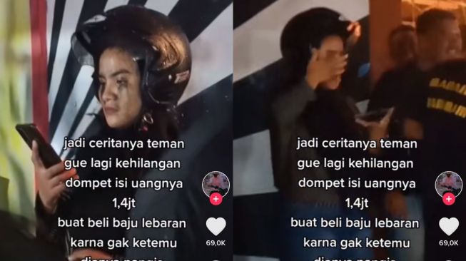 Cewek Nangis Kehilangan Dompet, Wajah Cemong Karena Maskara Luntur Malah Bikin Salfok Warganet