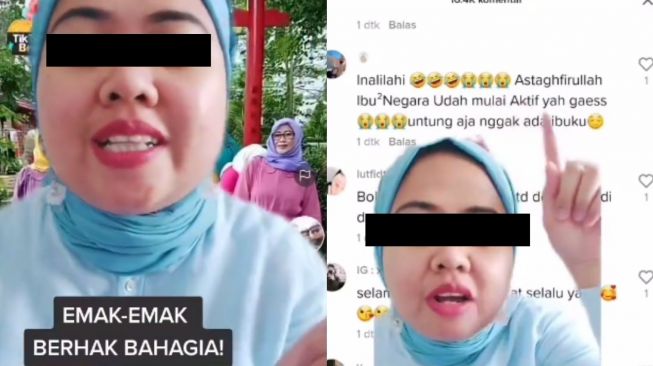 Wanita ini Semprot Balik Warganet yang Komentari Ibu-ibu Joget TikTok: Emak-emak Berhak Bahagia