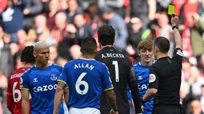 Wonderkid Everton sindir Liverpool di Twitter. (Paul ELLIS / AFP)