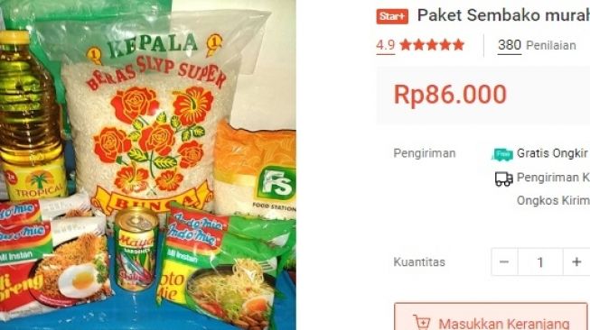 Paket sembako murah 3.