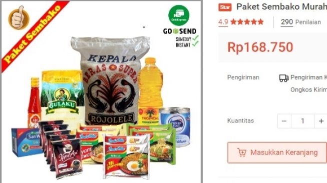 Paket sembako murah 2.