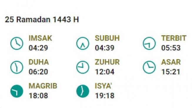 Jadwal Imsakiyah dan salat Subuh di Tanjungpinang