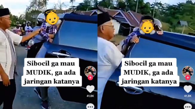 Viral Video Bocah Ngamuk Menolak Mudik, Alasannya Karena di Kampung Tak Ada Jaringan!