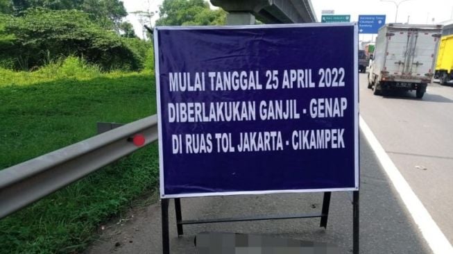 Jadwal Lengkap Filterisasi Penerapan Ganjil Genap di Tol Jakarta-Cikampek yang Dimulai Kamis Besok