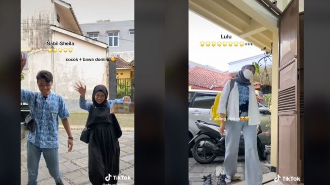 Viral Outfit Buka Bersama Pakai Batik Seragam SMA (tiktok.com/@chumiiiiiiiiiiiiiii)