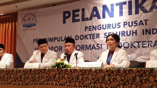 PDSI resmi mendeklarasikan diri sebagai salah satu organisasi profesi kedokteran yang diakui Kemenkumham. (Suara.com/Stefanus Aranditio)