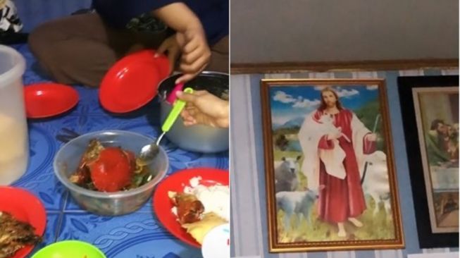 Menginap di Rumah Teman, Cewek Ini Kaget Makan Sahur di Depan Tuhan Yesus