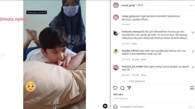 Unggahan soal Rafathar [Instagram/@rumpi_gosip]