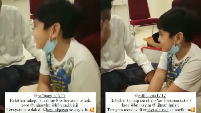 Potret Rafathar Masuk Pesantren (instagram/@raffinagita1717)