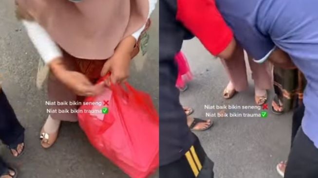 Niat Berbuat Baik Berbagi Makanan, Perempuan Ini Bukannya Senang Malah Trauma, Penerima Ricuh