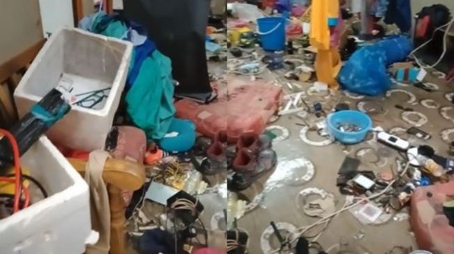 Pemilik Kaget Lihat Kontrakannya Berantakan Penuh Sampah Ditinggal Penyewa