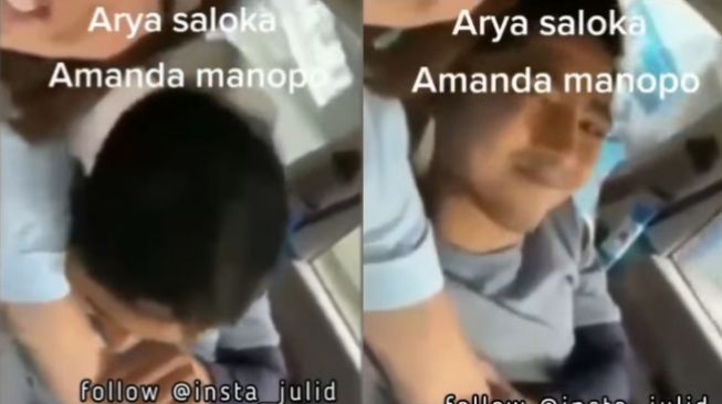 Viral video diduga amanda Manopo dan arya Saloka bermesraan di luar sinetron - (Instagram/@insta_julid)