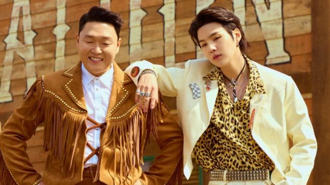 Lagu 'That That' PSY Kolaborasi Suga BTS Puncaki Tangga Lagu iTunes di 70 Negara