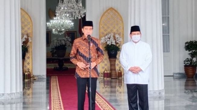 Berlebaran ke Gedung Agung Yogyakarta, Prabowo dan Putranya Didit Prabowo Dijamu Presiden Jokowi dengan Opor Ayam