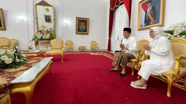 Percakapan Jokowi dan Maruf Saat Video Call Halalbihalal di Hari Raya Idulfitri