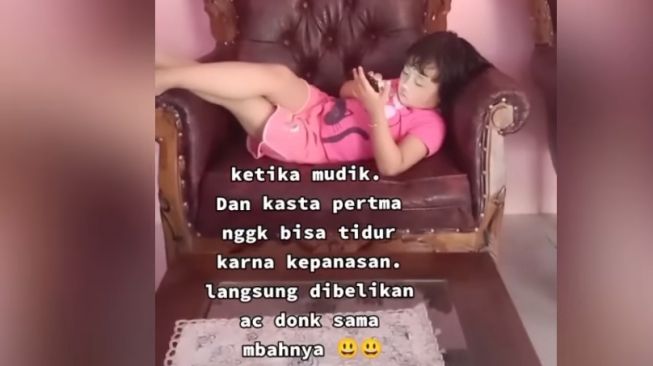 Video Viral Bocah Tak Bisa Tidur saat Mudik ke Kampung Langsung Kakek Beli AC, Publik: Cucu Emang Kasta Pertama