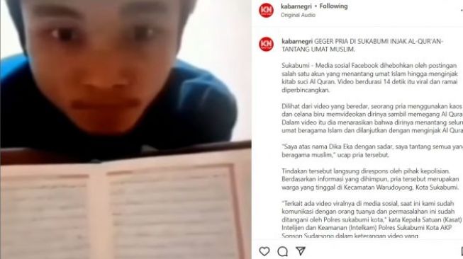 5 Fakta di Balik Kasus Pria Asal Sukabumi Injak Alquran dan Tantang Umat Islam