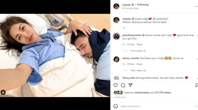 Jessica Iskandar jelang melahirkan anak kedua [Instagram/@inijedar]