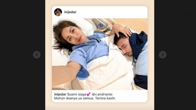 Vincent Verhaag saat menunggu persalinan Jessica Iskandar. [Instagram]