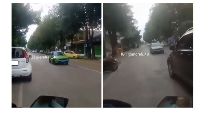 Aksi Menegangkan Pengemudi Daihatsu Charade Bikin Publik Melongo, Jalan Mundur dengan Cukup Santuy