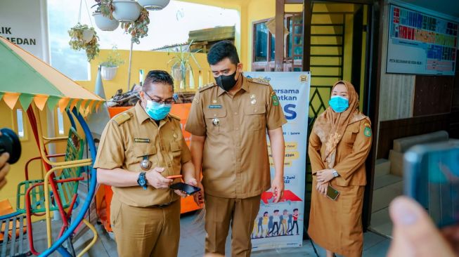 Wali Kota Medan Bobby Nasution melakukan sidak usai libur lebaran. [Ist]