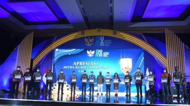 Sinergi BUMN dan Swasta, Pertamina Raih Dua Penghargaan Apresiasi Mitra BUMN Champion 2022