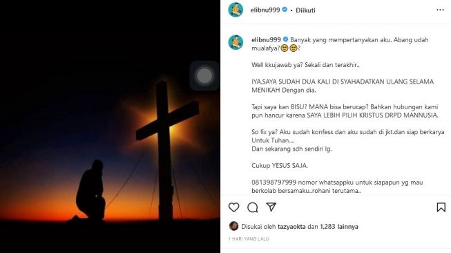 El Ibnu mengaku sudah berpisah dari Sarah Dee. [Instagram]