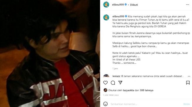 El Ibnu mengaku sudah bercerai dari Sarah Dee. [Instagram]