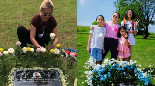 8 Momen Joanna Alexandra Ziarah ke Makam Suami, Selalu Tebar Senyum Tegar