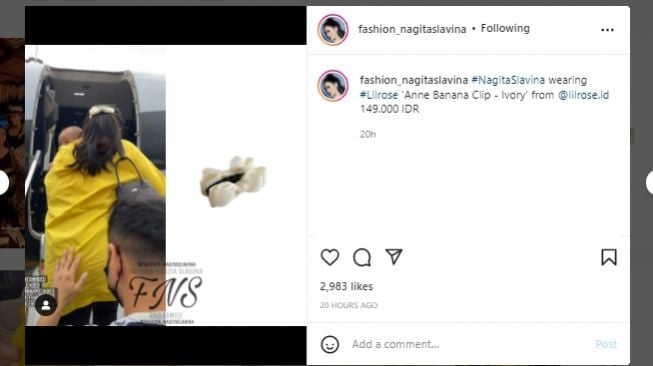 Harga jepit rambut Nagita Slavina (Instagram/@fashion_nagitaslavina)