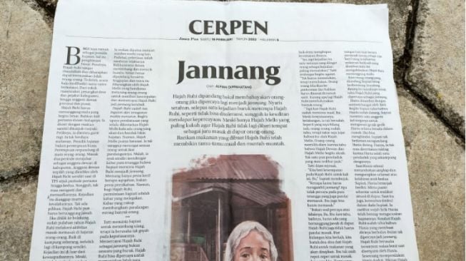 Ulasan Cerpen Jannang, Juru Masak yang Dipermalukan di Rumah Anggota Dewan