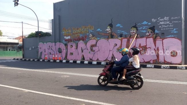 Karya Mural Sosial di Kota Magelang Jadi Korban Vandalisme, Warganet Murka Sebut Pelaku Cacat Mental